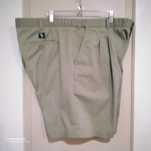 Bert Pulitzer Man Khaki Shorts Collector's Edition Stretch Waist 44", L 7.5" GUC